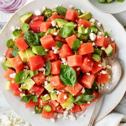 Watermelon Salad With Feta &amp; Mint