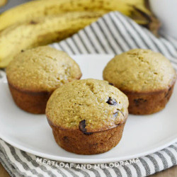 Banana Applesauce Muffins