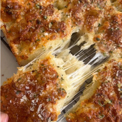 Garlic Butter + Cheese Pull-apart Focaccia Rolls