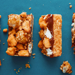 Cheddar Caramel Slices
