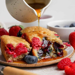High Protein Triple Berry Buns Recipe
