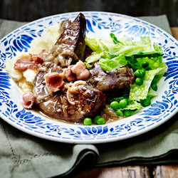Liver And Bacon With Onions And Gravy