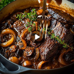 Slow-braised Beef With Mushrooms &amp; Onions