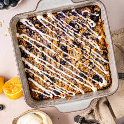 Lemon Blueberry Baked Oatmeal