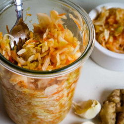Spicy Sauerkraut With Ginger And Garlic