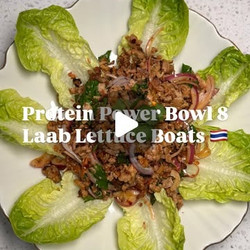 Protein Power Bowl 8: Laab Lettuce Boats