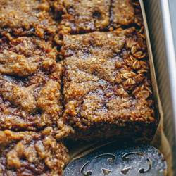 Gingerbread Baked Oatmeal With Walnut Streusel