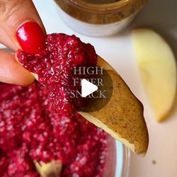 High Fiber, High Protein Chia Seed Raspberry Yogurt Bowl