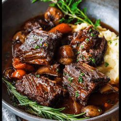 Super Tender Crockpot Beef Short Ribs