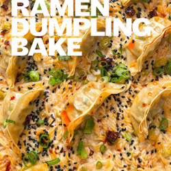 Coconut Ramen Dumpling Bake