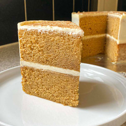 Pumpkin Spice Cake With Cream Cheese Frosting