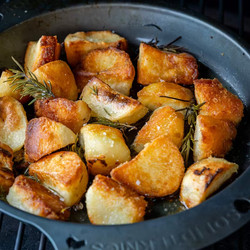 Herby Duck Fat Roast Potatoes