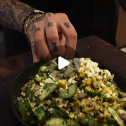 Charred Corn Avocado Cucumber Salad
