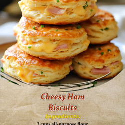 Cheesey Ham Biscuits