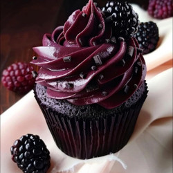 BlackBerry Chocolate Cupcakes