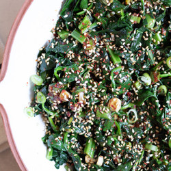 Korean Seasoned Kale And Spinach