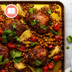 One-tray Moroccan Baked Chicken With Chickpeas