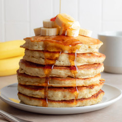 Fluffy Vegan Banana Pancakes