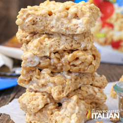Salted Caramel Rice Krispie Treats
