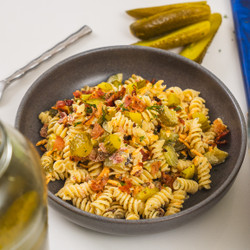 Dill Pickle Pasta Salad