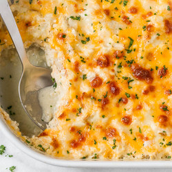 Creamy Chicken And Cauliflower Rice Casserole