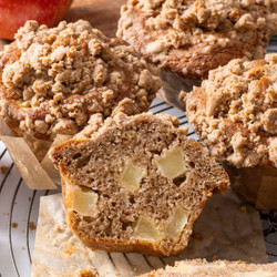 Gluten Free Apple Crumble Muffins