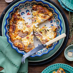 Vegetarian Crustless Quiche