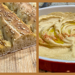 Barbari Bread And Hummus