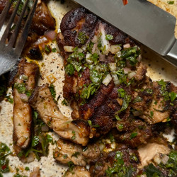 Lions Mane Mushroom Steaks With Chimichurri