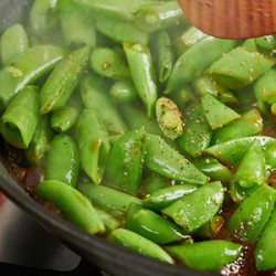 Soy-glazed Sugar Snap Peas