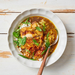 Golden Lemongrass Chicken Brothy Rice