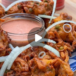 Leftover Veg Pakora With Homemade Sauce