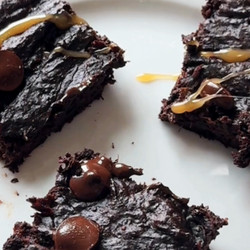 Chocolate Banana Caramel Squares