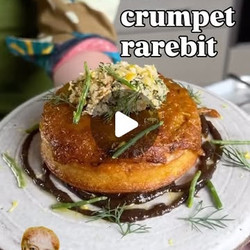 Christmas Crab Crumpet Rarebit With Pickled Walnut Ketchup