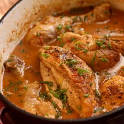 Cider-braised Chicken