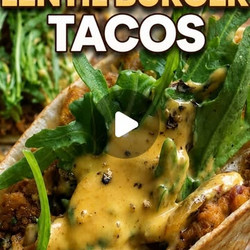 Vegan Lentil Burger Tacos