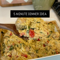 Pesto Orzo Bake