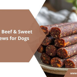 Homemade Beef And Sweet Potato Chews For Dogs