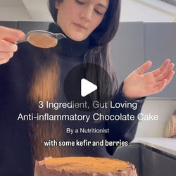 3 Ingredient Gut Loving, Anti-inflammatory Mousse Cake