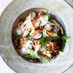 Rice Vermicelli With Chicken And Nuoc Cham