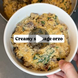 Creamy Sausage Orzo
