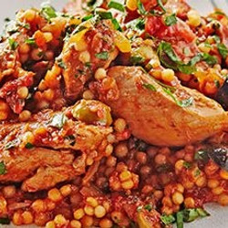 Lemony Chicken Stew With Giant Couscous
