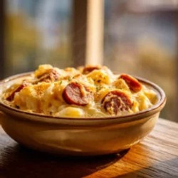 Crockpot Cheesy Potatoes And Sausage