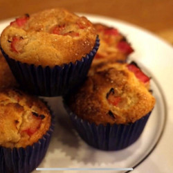 Briony's Rhubarb And Custard Muffins