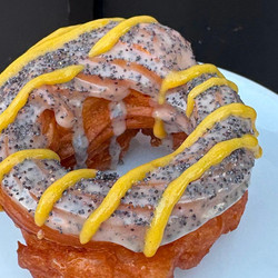 Tanya Bush's Toasted Poppy Seed Cruller With Lemon Curd