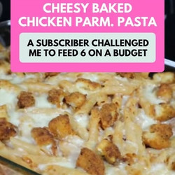 Cheesy Baked Chicken Parmesan Pasta