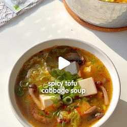 Spicy Tofu Cabbage Soup