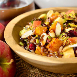 Wild Rice Harvest Bowls With Fig Balsamic Vinaigrette
