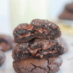 Dark Chocolate Coconut Mudslide Cookies