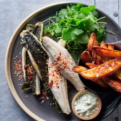 Japanese-style Fish And Chips With Wasabi Tartare